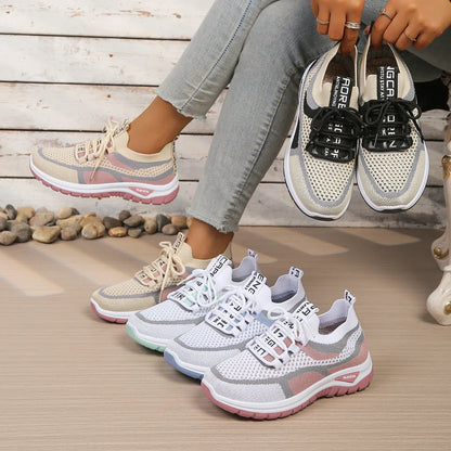 Women's shoes summer 2026 casual sneaker new style two-color single shoes, versatile, casual and fashionable work shoes
