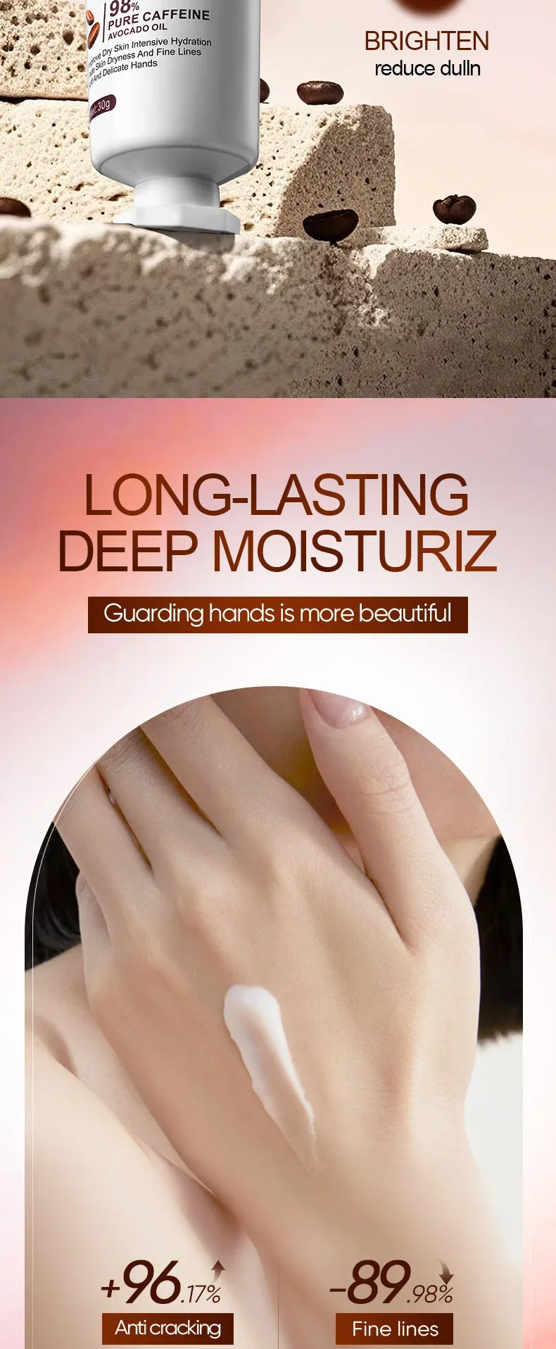 Iced Americano Coffee Hand Cream Set Deeply Moisturizes and Protects Hands in Autumn and Winter
