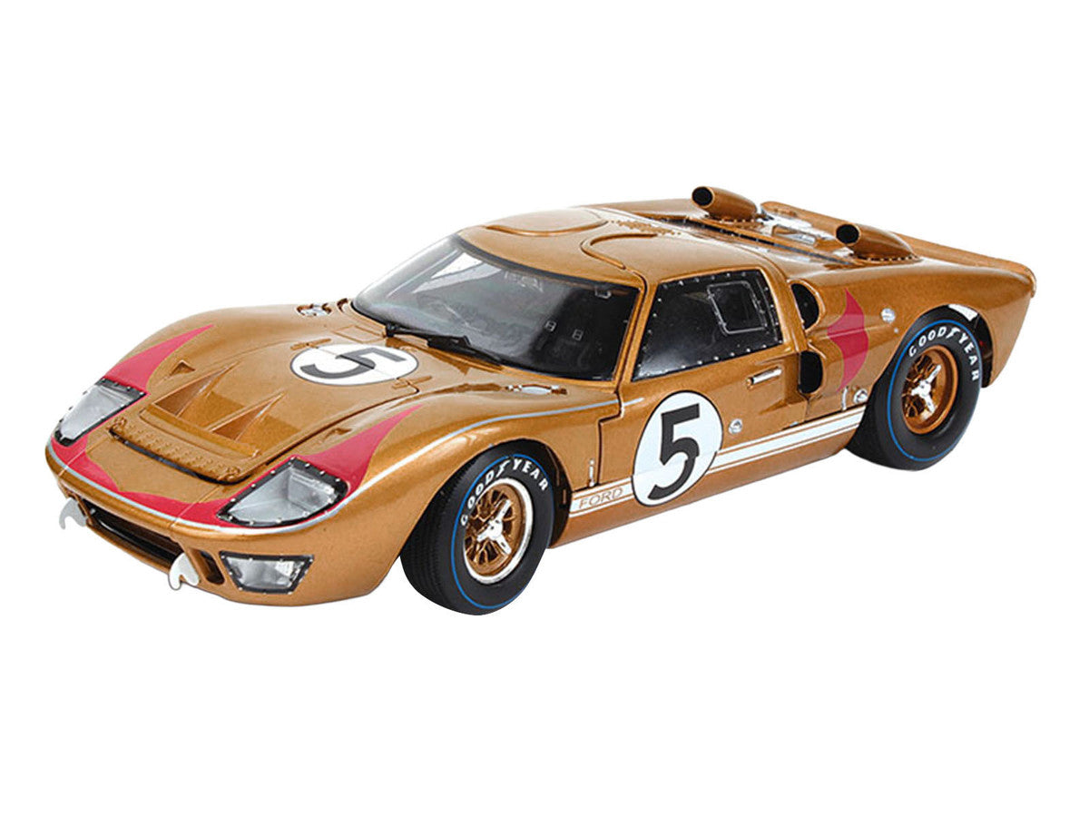 Ford GT40 MKII #5 Ronnie Bucknum - Dick Hutcherson "Holman & Moody" 3rd Place "24 Hours of Le Mans" (1966) "60th Anniversary of Historic 1-2-3 Finish" Series 1/18 Diecast Model Car by ACME