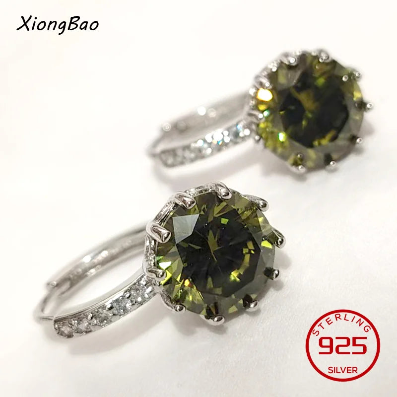 925 Sterling Silver Earrings New Women Elegant Temperament Sterling Anniversary Gift Fashion Jewelry Accessories Geometric Ears