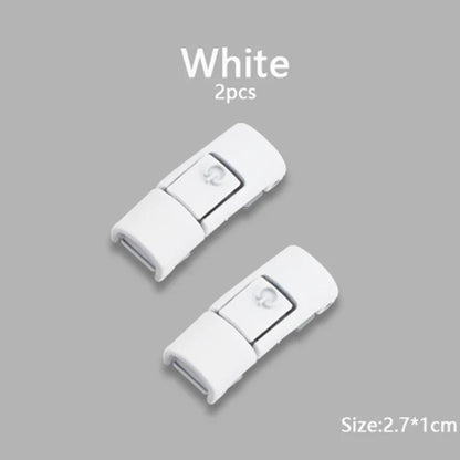 New Colorful Shoelaces Press buckle Metal Shoelace Clip Press Lock Kids Adult Shoes Accessories AF1 Sneaker Kits Metal Laces Tip