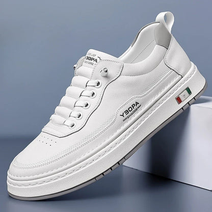 New Large Size 38-48 Leather Men's Sneakers Fashion Casual Men's Platform Sneakers Spring Autumn Designer Board Shoes Man