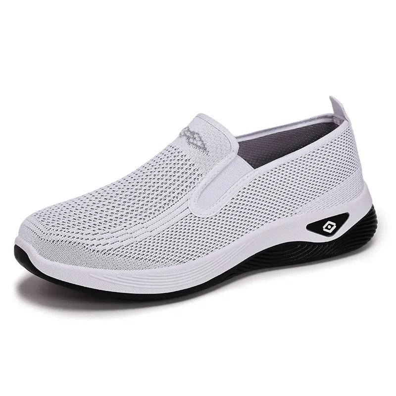 Women's Shoes Spring and Autumn New Mesh Breathable Casual Shoes Outdoor Lightweight Non-slip Wedge Heel Thick-soled Sneakers
