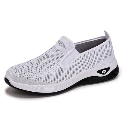 Women's Shoes Spring and Autumn New Mesh Breathable Casual Shoes Outdoor Lightweight Non-slip Wedge Heel Thick-soled Sneakers