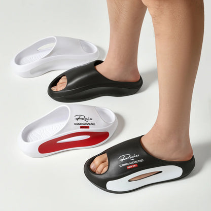 Men's EVA Summer Thong Slippers with Thick Anti-Slip Sole Comfortable Lightweight Sandals for Casual Wear