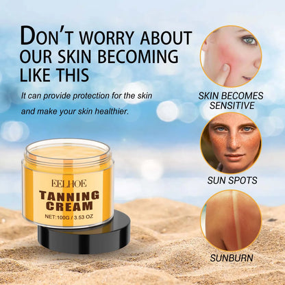 Self Tanning Cream Fake Tan Natural Glow Body Bronzing Nourishing Skin Summer Long Lasting Coloring Bronze Cream Sunless Tanner