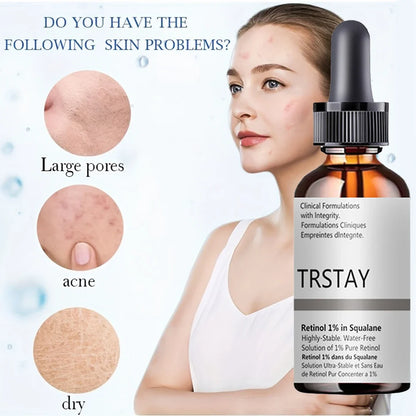 squalane retinol essential oil, brightens and tightens the skin, moisturizes the skin, and reduces dullness
