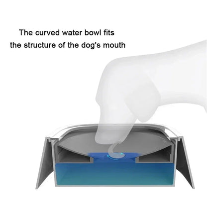 Pet Floating Water Bowl, Cat Dog Anti-spill Drinking Bowl No Wet Mouth, Removable Easy Clean Dustproof Pet Supplies