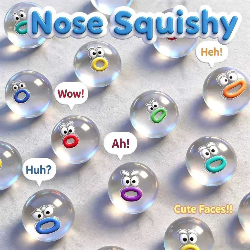 10/20/30Pcs Mini DIY Squishies Expression Squeeze Fidget Toy Emotion Fidget Poppers Sensory Fidget Toys Cute Desk Accessory Gift