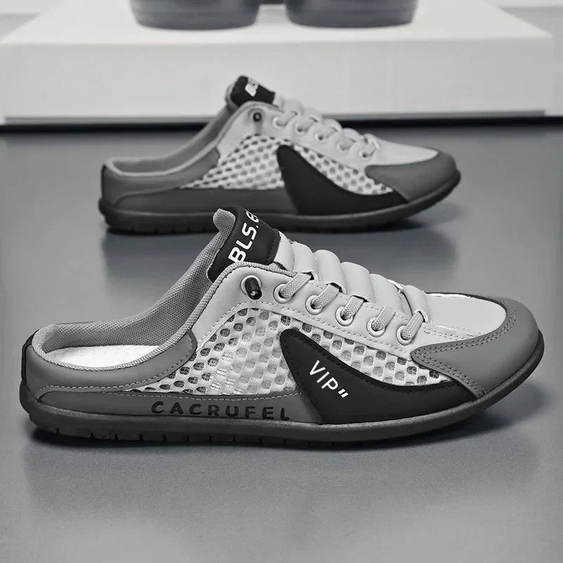 Men's Fashion Soft-soled Half Slippers Summer Men Trendy Bottom Casual Shoes Soft Sole Sneakers Zapatos De Hombre Plus Size 48