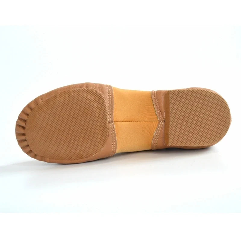 Genuine Leather Jazz Dance Shoes Children Shoes for Men and Women Salsa Dance  Neo Arch Slip on Jazz Shoes Ballet Belly
