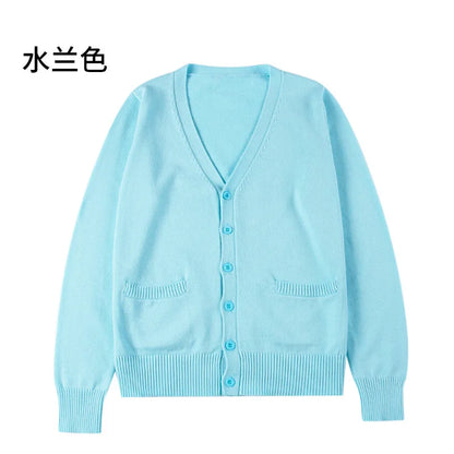 New Sweater Solid Candy Women Knit Top Fashion Female Cardigan Thin Spring Autumn Long Sleeve Adult Jacket Clothes Slim XS-2XL