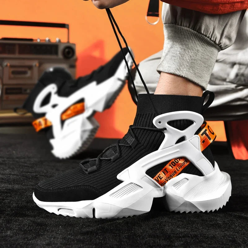 Men's Casual Sneakers Breathable Luxury Trainer Race Shoes Fashion Loafers Running Shoes for Male