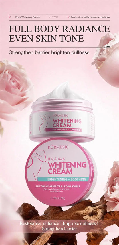 Glutathione Niacinamide Body Lotion Skin Brightening Hydrate Revitalize Even Skin Tone Whitening Face Bleaching Lightening Care