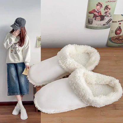 Autumn Winter Plush Liner Warm Hole Shoes With Detachable Thicken Soft Shoe Cover Fashion Versatile Slippers Lining Accessories
