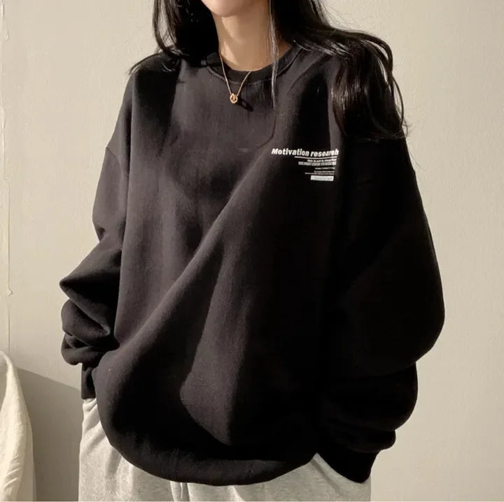 Women Sweatshirts Oversized Spring Hoodie Long Sleeve Casual Letter Print Loose Pullovers Harajuku Sweatshirt Female