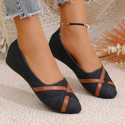 2025 Spring and Autumn New Fashionable Breathable Comfortable Flat Shoes Anti slip Large Women's Shoes Casual Shoes