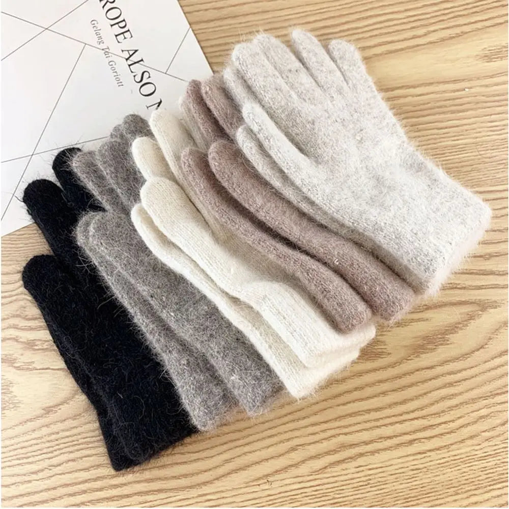 Fashion Elastic Outdoor Warm Thick Winter Gloves Mittens Full Finger Gloves