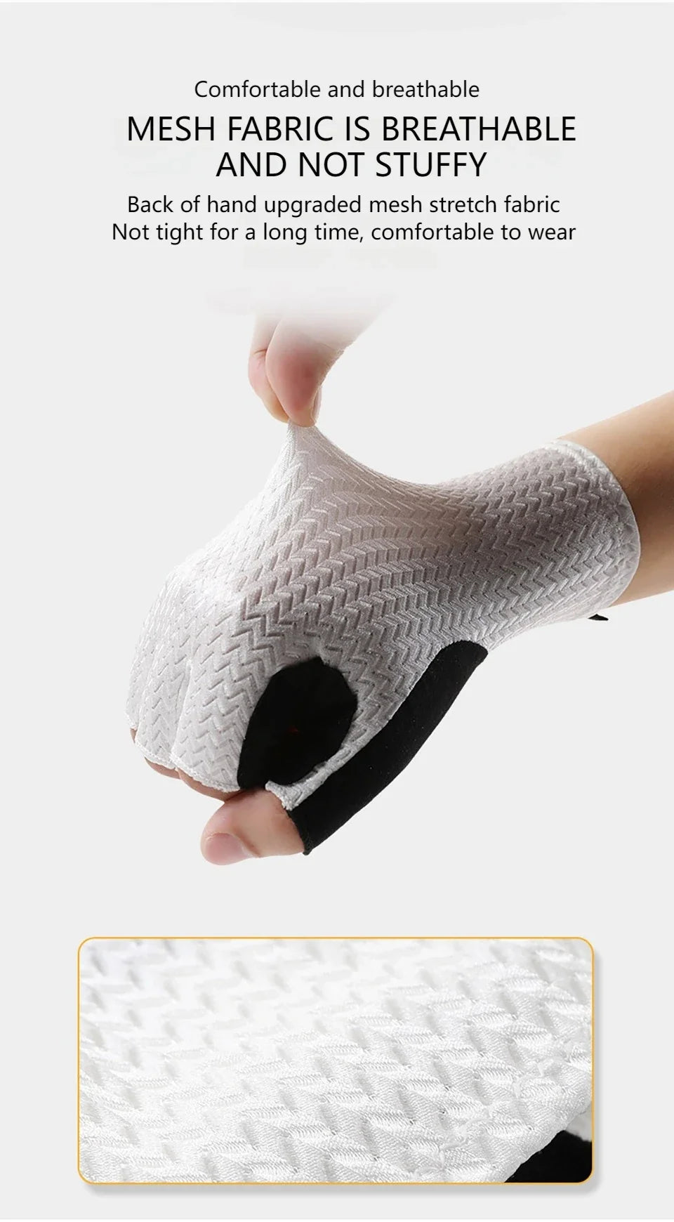 GTUBIKE Summer Breathable Half Finger Cycling Gloves Ultralight Road Bike Gloves Anti-Slip Silicone Pad Cooling Sport Gear