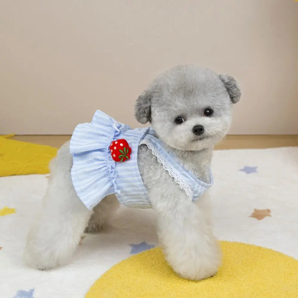 Pet Supplies Cute Dog Dress Breathable Thin Design Cat Princess Skirt Soft Pet Summer Clothes Kittens