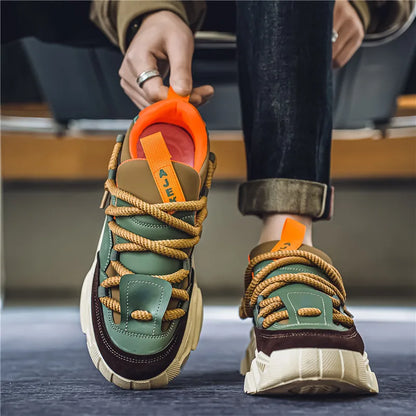 New Men's Casual Sneakers 2025 Spring Fashion Versatile Low-Top Skateboard Shoes for Men Suitable for Outdoor Sports