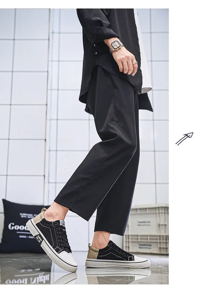 2026 New Summer Men's Breathable Versatile Skateboarding Shoes Men's Soft Bottom Casual Sports Trend Fashion Canvas Shoes 48size