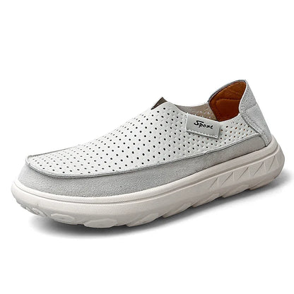 2026 New Men's Casual Shoes Fashion Comfortable Men's Shoes High Quality Leather Men Driving Shoes Handmade Flat Shoes Size 46