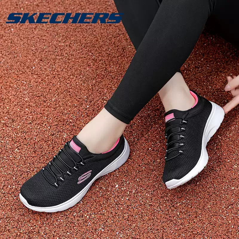 Skechers Women's Spring Shoes, Breathable Mesh Athletic Sneakers, Lightweight Running Shoes with Soft Soles 12980-GYPK