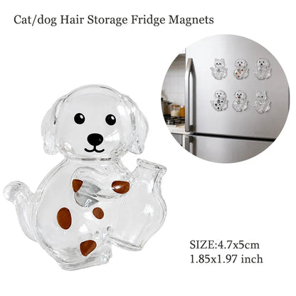 Transparent Dog Hair Storage Pendant Dog Hair Collector Keychain Pet Hair Memorial Bottle for Pet Lovers DIY Memorial Keychain