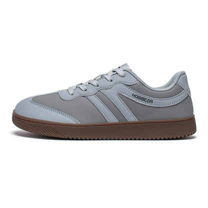 HOBIBEAR Unisex Wide Toe Shoes Artificial Leather Sneakers Casual Lace Up Retro Fashion Shoes for Women Men
