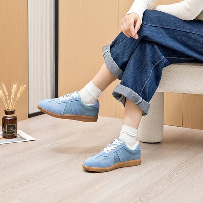 AIYUQI Women's Sneakers 2026 New Genuine Leather Ladies Moral Training Shoes Casual Spring Flat Shoes Women