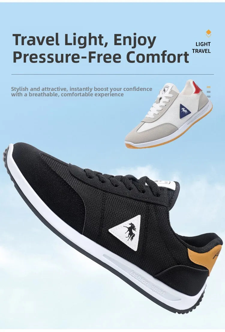 New 2026 Men's Casual Comfortable Breathable Sports Shoes Lightweight Anti-slip Wear-resistant Canvas Low-top round Toe Slip-On