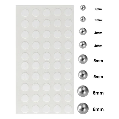 58pcs Non Piercing Lip Nails Sticker Selfadhesive Waterproof Reusable Fake Lip Nail Eyebrow Nose Ring Body Belly Button Jewelry
