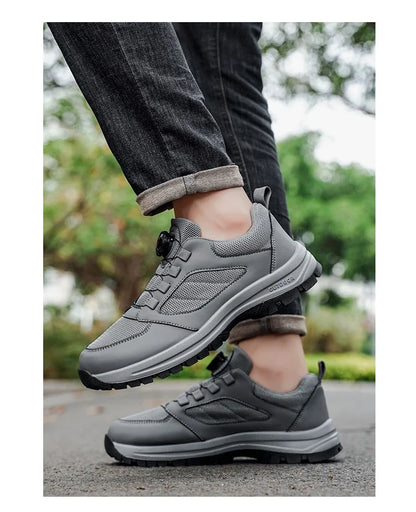 Men'S Spring And Autumn Sports Shoes Rotating Buckle Comfortable And Non Slip Hiking Sports Shoes Plus Size Men'S Shoes 39-48