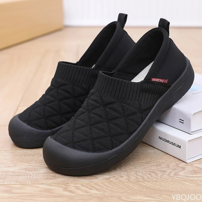 Spring and Autumn Fashion New Lightweight and Comfortable Women's Single Shoes with Soft Surface One Step Stepping Women's Shoes