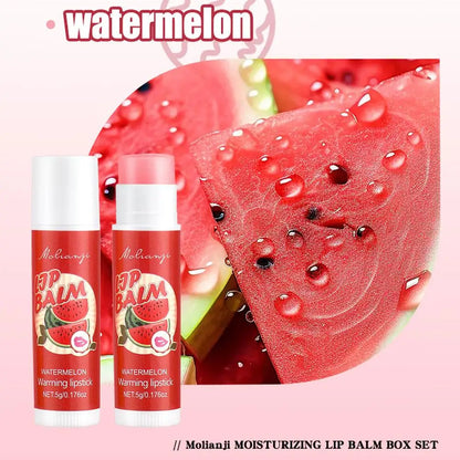 12pcs Moisturizing Lipstick Set, Hydrating Lip Care Suitable For All Skin Types, Fruit Lipstick Lip Balm Set