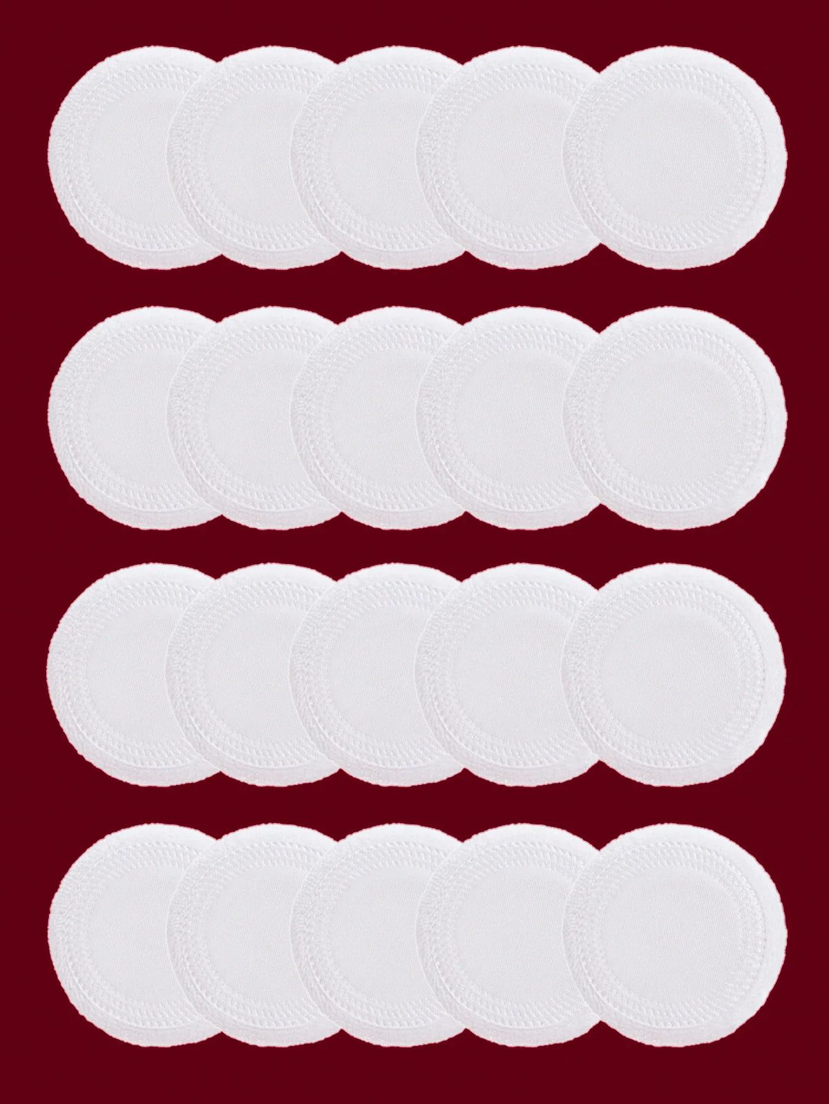 2-5-10-20Pcs Portable and Practical High-Grade White Round Powder Puff for Base and Fixing Makeup