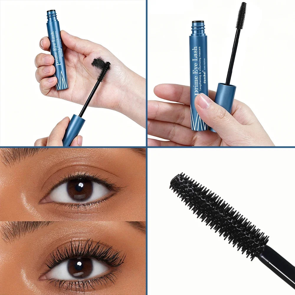 Lengthening & Volumizing Mascara Water-Resistant Long-Lasting Nourishing Strengthen Mascara Glossy Natural Finish Eye Makeup