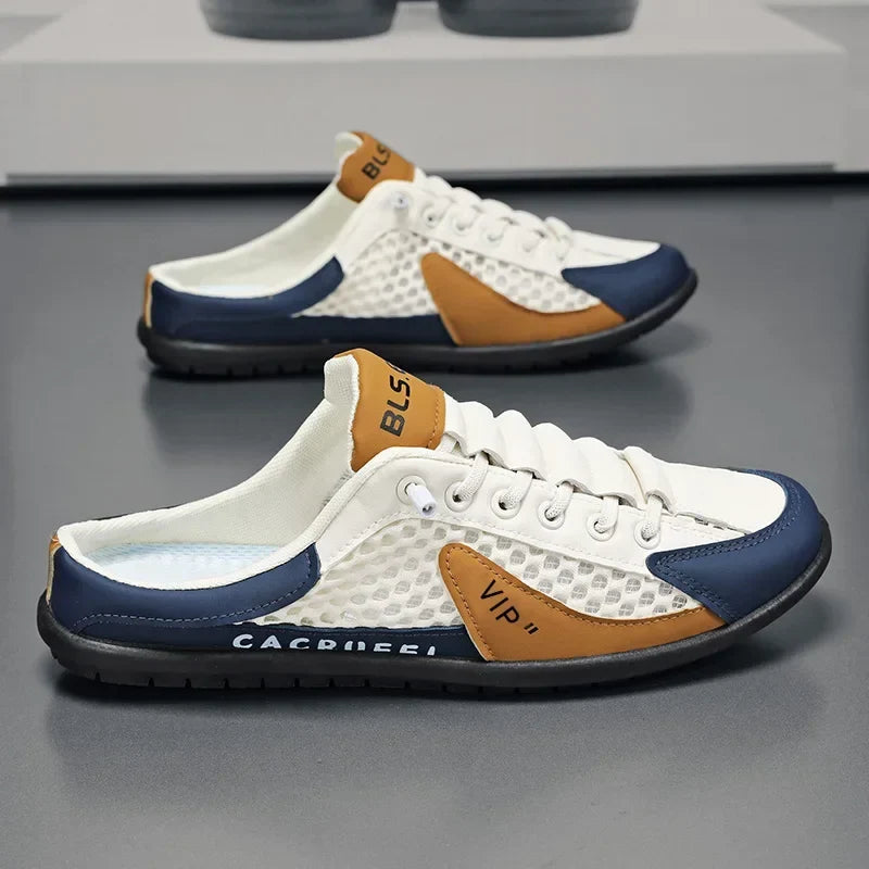Men's Fashion Soft-soled Half Slippers Summer Men Trendy Bottom Casual Shoes Soft Sole Sneakers Zapatos De Hombre Plus Size 48