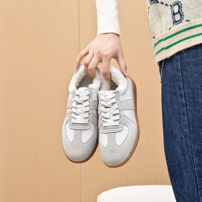 AIYUQI Women's Sneakers 2026 New Genuine Leather Ladies Moral Training Shoes Casual Spring Flat Shoes Women