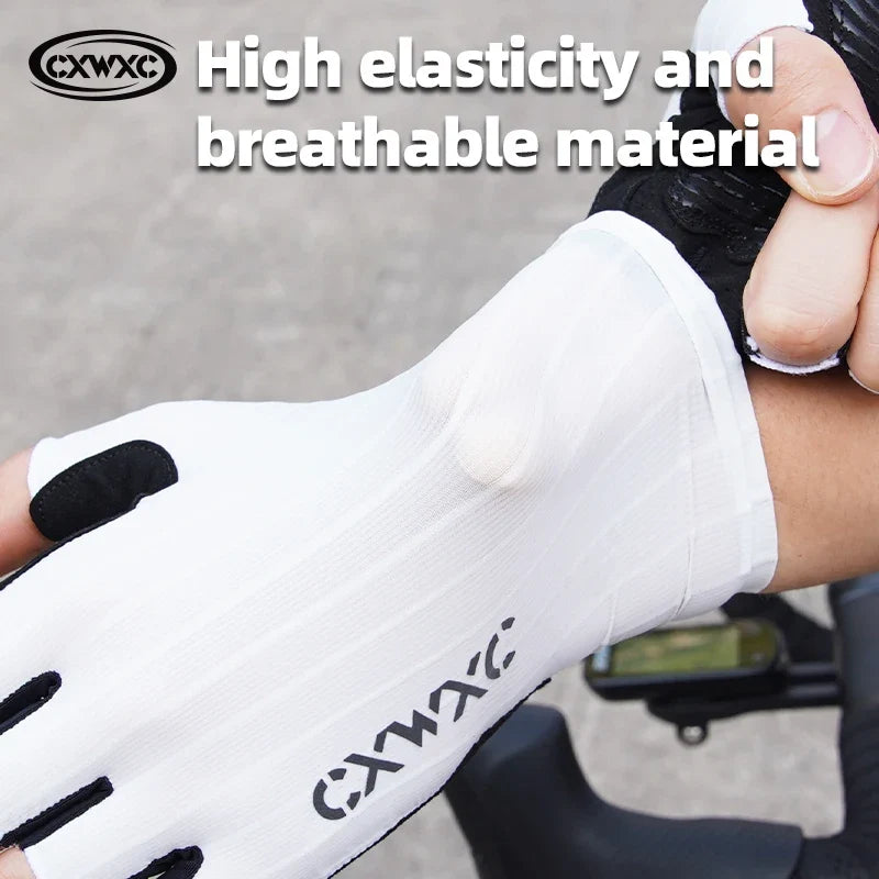 CXWXC Cycling Half Finger Gloves Men Women Breathable Anti-slip Glove Fitness Sport Training Gloves With Extended Wrist Guard