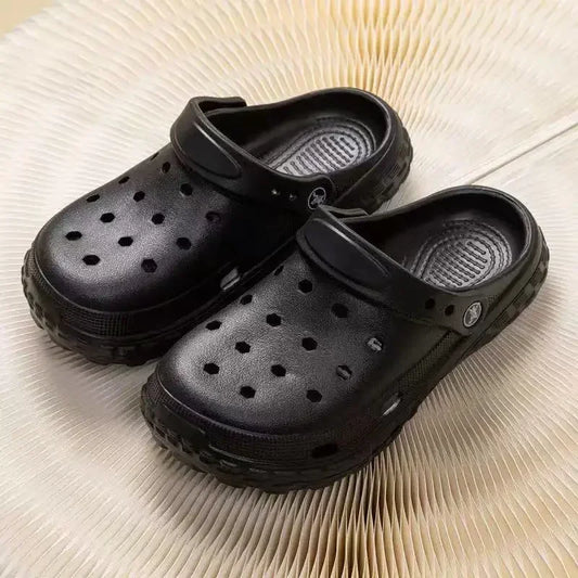 2026 Summer Hollow Out Closed Toe Non-slip Sandals Soft Bottom Sandals Men Lightweight Thick-soled Garden Shoes