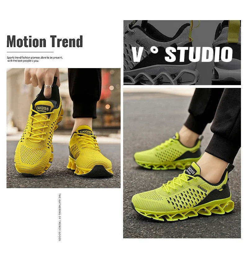 Casual Sneakers Mens Shock-absorb Running Shoes Lightweight Breathable Sports Shoes for Men 2026 New Trendy Gym Trainers for Man
