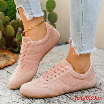 Women's Casual Flat-soled Non-slip Wear-resistant Sport Shoes Spring Autumn Round-toe Soft and Comfortable Women Single Shoes