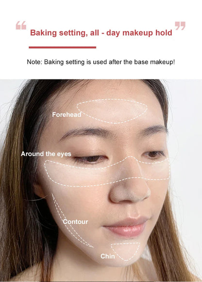 Oil Control Loose Powder Can Reduce Pores and Fine Lines, With a Long-lasting Matte Effect and Natural Facial Makeup Powder