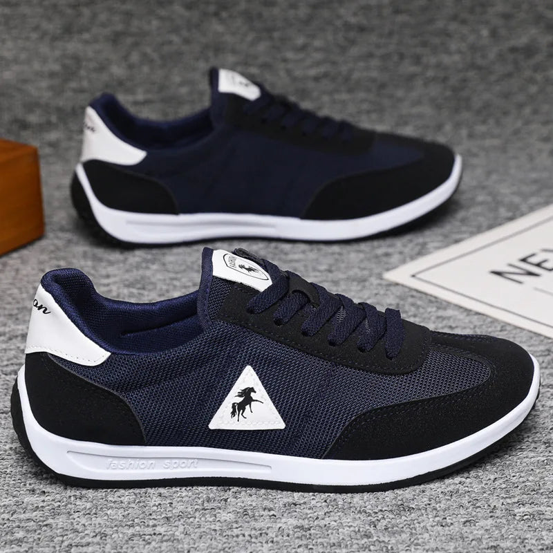 New 2026 Men's Casual Comfortable Breathable Sports Shoes Lightweight Anti-slip Wear-resistant Canvas Low-top round Toe Slip-On