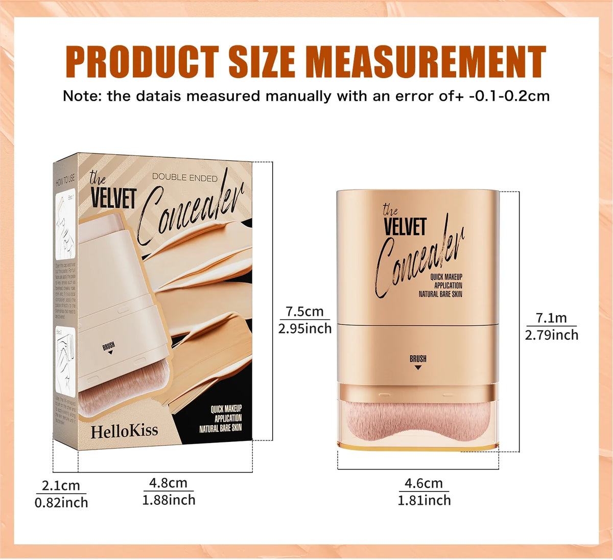 Face Foundation Contour Stick Long-wear Lightweight Brighten Stick Face Concealer Blemish Contouring Beauty Makeup