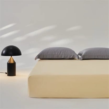 3pcs Set 100% Mulberry Silk Bed Sheet Set with 1pc Fitted Sheet and 2pcs Pillowcase Mattress Cover for Double King Queen Size
