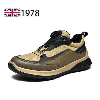 Fashion Waterproof Hiking Shoes Men's Climbing Shoes Anti-collision Fashion Outdoor Casual Lace-up Sneakers