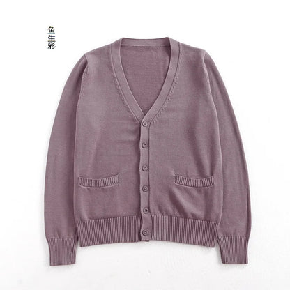 New Sweater Solid Candy Women Knit Top Fashion Female Cardigan Thin Spring Autumn Long Sleeve Adult Jacket Clothes Slim XS-2XL